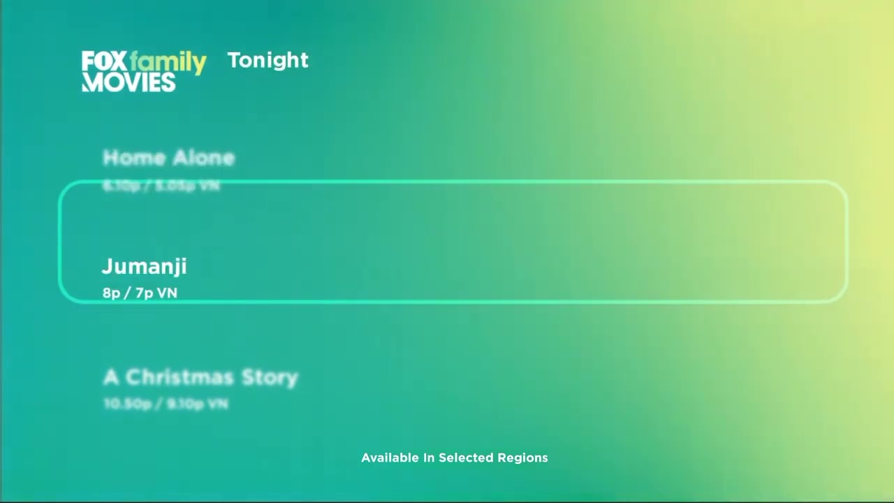 FOX Family Movies (Asia) Tonight 28 November 2022