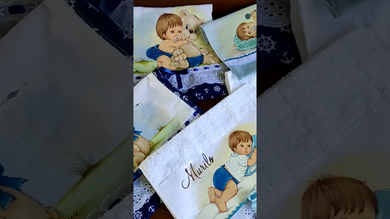 fralda pintada ursinho pintado