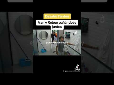 fran y ruben se bañan en gran hermano