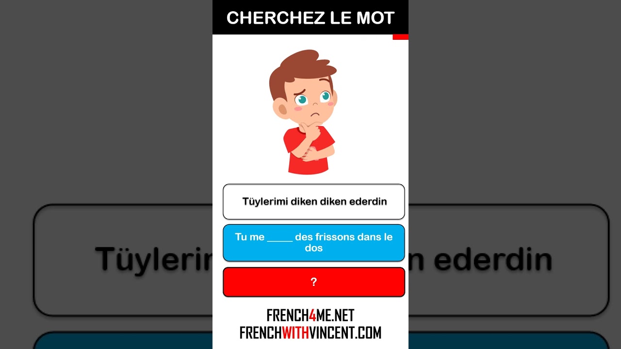 Fransızca Kelime Hazinesi Kurma Eğlenceli #1