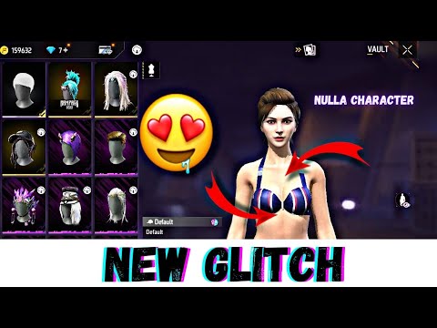FREE FIRE NEW NULLA CHARACTER GLITCHE 🤤 | FREE FIRE HOT GLITCH  | FREE FIRE NEW GLITCHES