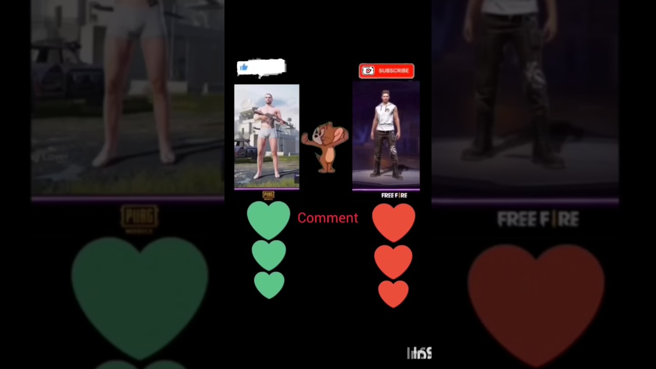free fire vs pubg Jerry is choice in#freefire #pubg #music #viral shots#attitude#2025