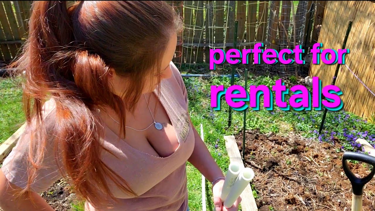 Free Garden Upgrades!  Easy Temporary Trellis