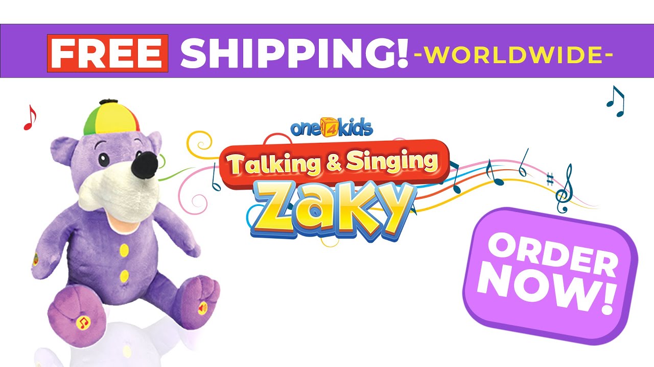 FREE WORLDWIDE SHIPPING - ZAKY TALKING & SINGING TOY