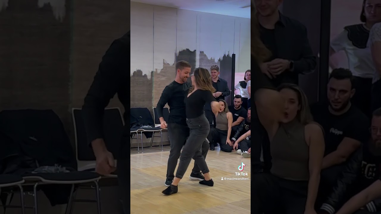 FRENCH KISSED mid dance🇫🇷😘 !! #usher #kiss #dance #dancers #viral