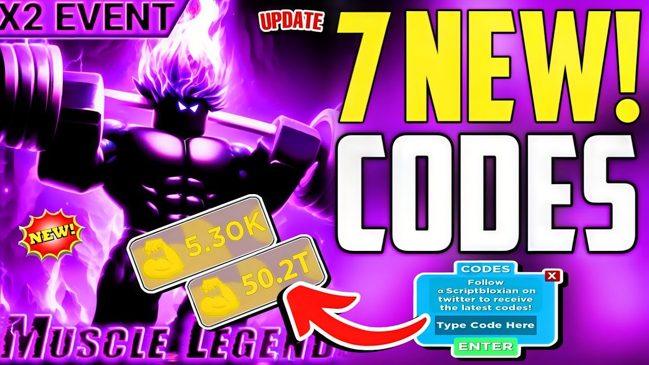 ⚠️FRESH!⚡CODES⚠️MUSCLE LEGENDS ROBLOX CODES 2025 - MUSCLE LEGENDS CODES 2025