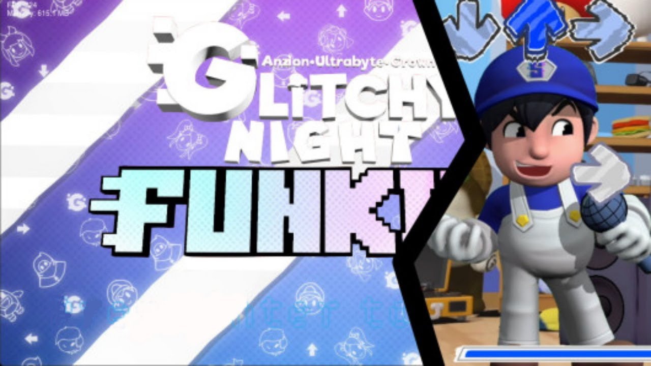 Friday Night Funkin' - Glitchy Night Funkin V2 (FNF MODS) #fnf #fnfmod