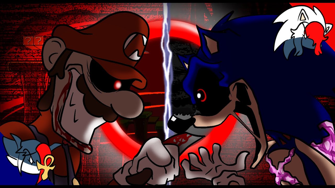 Friday Night Funkin': Mario's Madness V2 X VS Sonic.EXE || Horror Showdown Charted