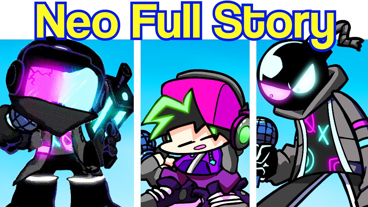Friday Night Funkin': Neo 3.0 FULL ALL WEEK (1,2,3,4,5,Tutorial) Full Story + Cutscene [FNF Mod]