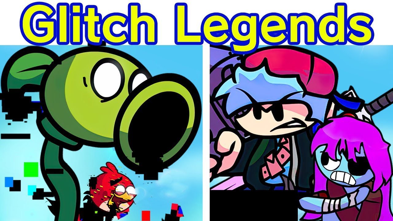 Friday Night Funkin' VS Glitched Legends FULL WEEK (Learn With Pibby x FNF Mod) (PVZ/Red/Peashooter)
