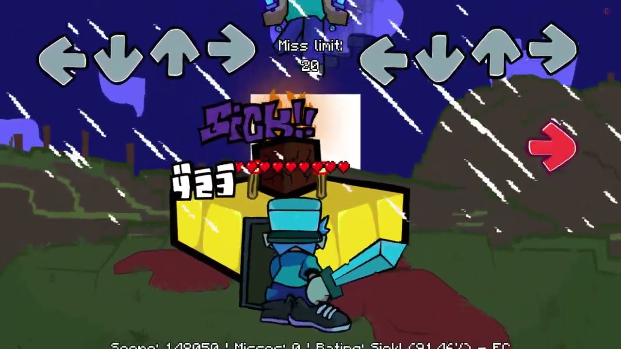 Friday Night Funkin' VS Herobrine Reborn 2.5 FULL WEEK + GIANT ALEX (FNF Mod/Minecraft/Creepypasta)