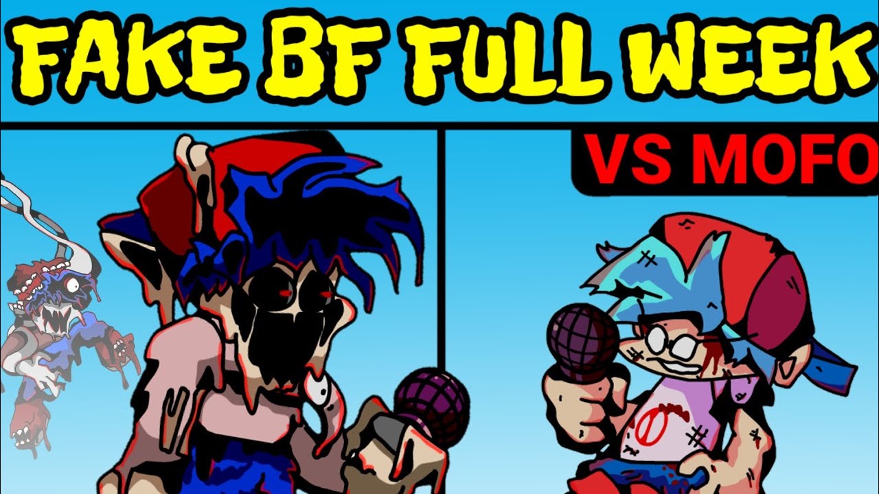 Friday Night Funkin' VS Mofo FULL WEEK + Secret Songs | VS Fake BF (FNF MOD/Hard)