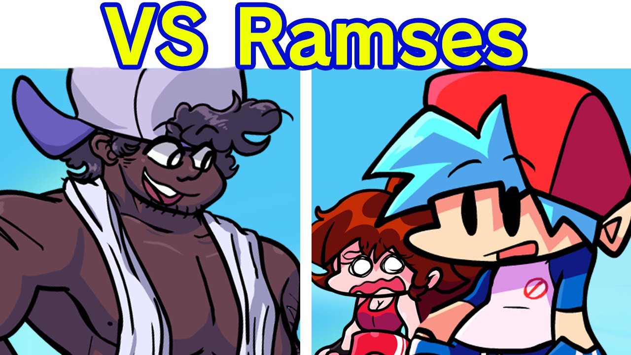 Friday Night Funkin' VS Ramses FULL WEEK + Cutscenes | BF & GF Works Out (FNF Mod) (Friday 4 Fun)