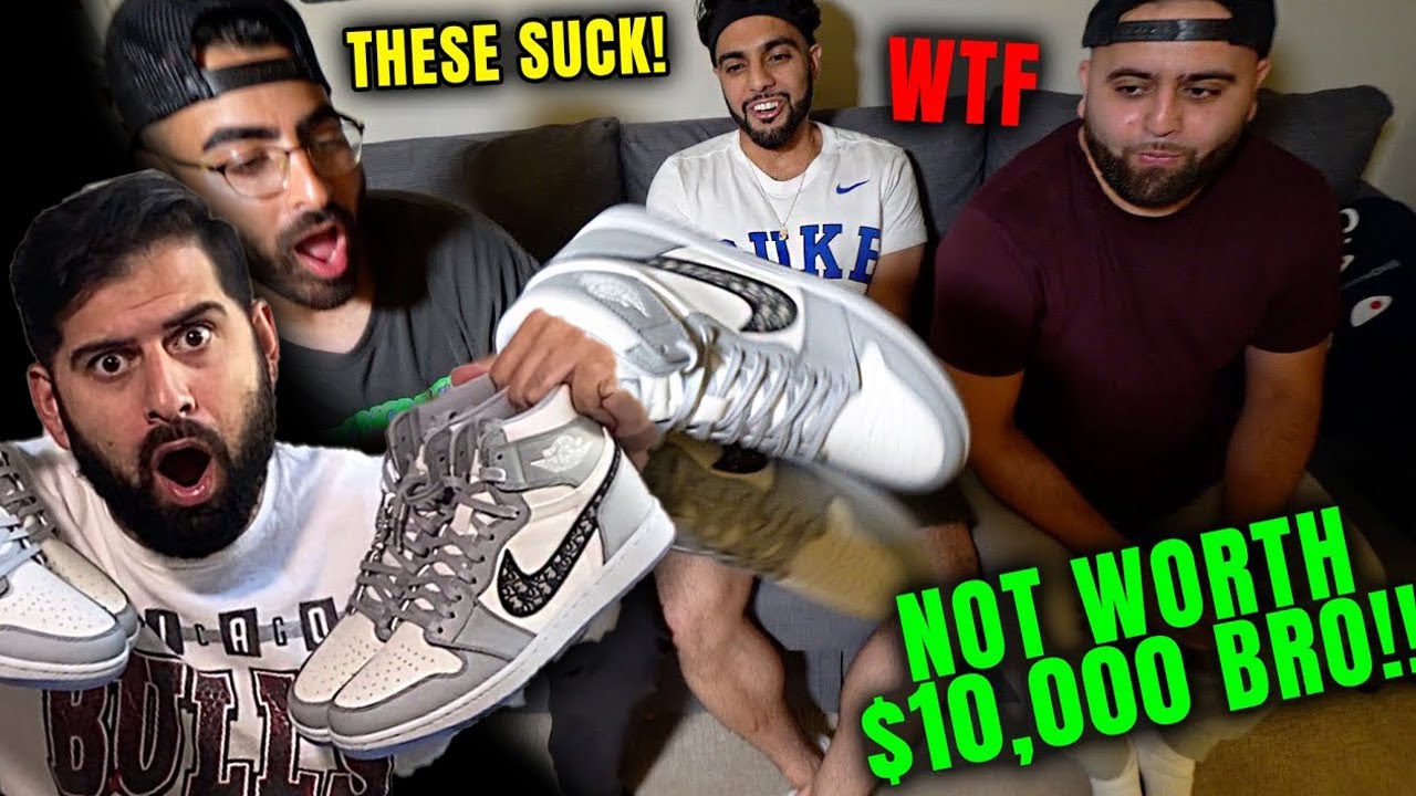 FRIENDS ROAST MY SNEAKERS!! $10,000 DIOR JORDAN SHOE!!