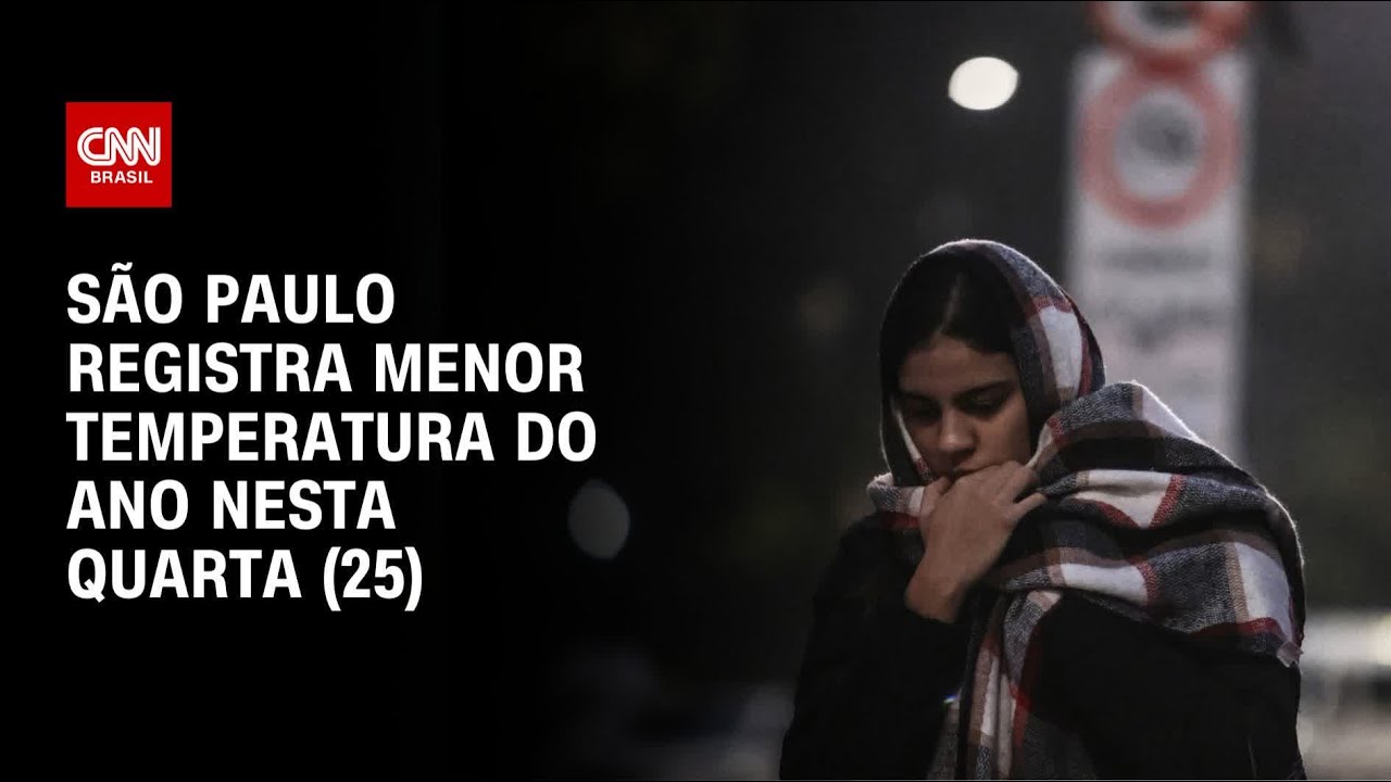 Frio intenso: São Paulo bate recorde de frio nesta quarta (25) | LIVE CNN