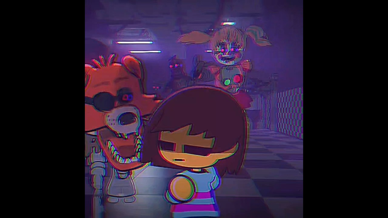 Frisk vs Fnaf | Indie Cross Episode 2 edit | original clip by ‎⁨@moro_production⁩