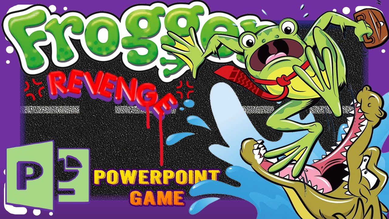 Frogger Revenge PowerPoint Game - Free PowerPoint Games - PowerPoint English Games