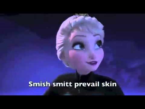 Frozen Let it go Reverse (with subtitles)