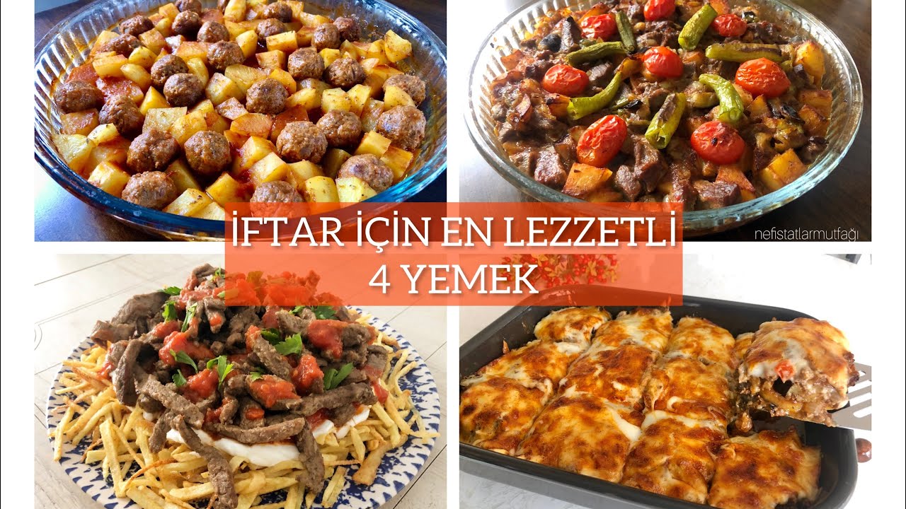 İftar İçin En Lezzetli 4 Yemek - ŞİMDİYE kadar Yaptığım En İyi Tarifler ❗iftar yemekleri- menüsü