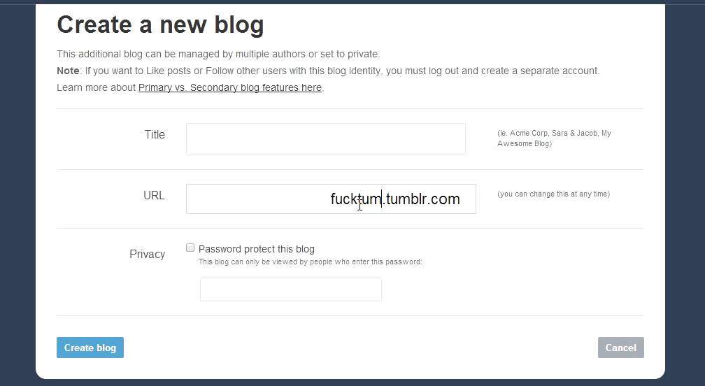 Fuck Tumblr
