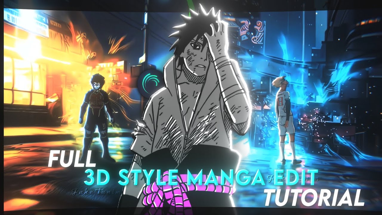 Full 3d Style Manga Edit Tutorial | Alight Motion | Full 120 Fps Manga Edit Like Ae Tutorial !!