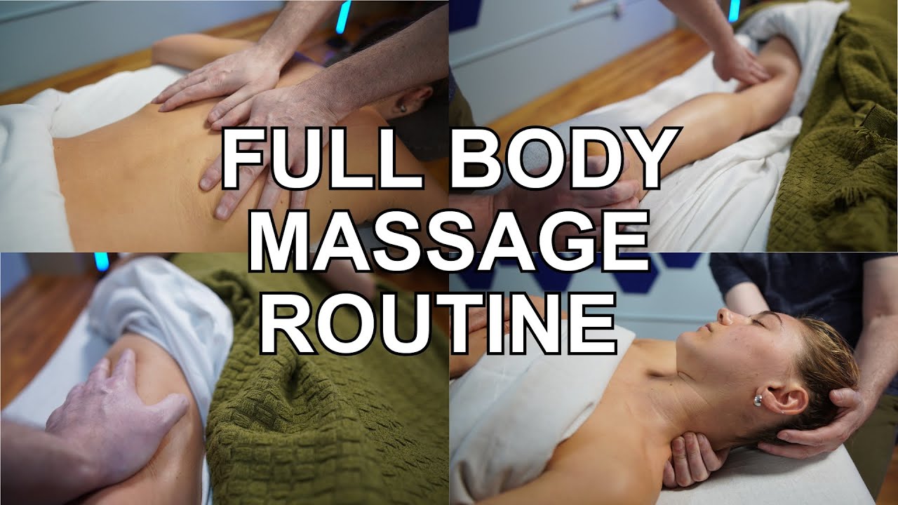 FULL BODY MASSAGE ASMR (No Talking) - Deep Tissue & Myofascial Release