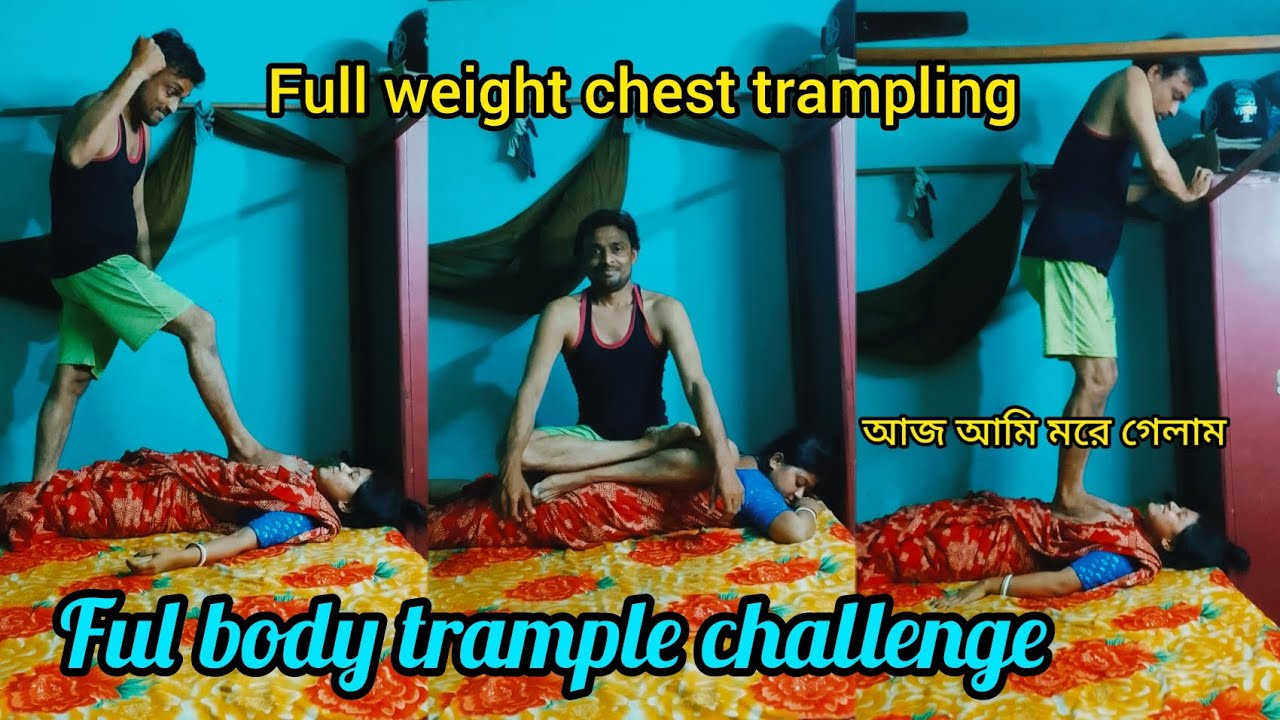 Full Body Trampling Full weight chest trampling Stomach Trampling challenge @Rmpvlogs