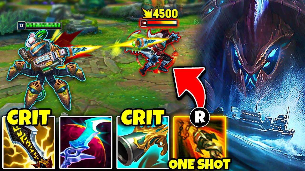 FULL CRIT URGOT MIGHT BE A LITTLE BROKEN.. (KILL THEM IN 1 HIT)