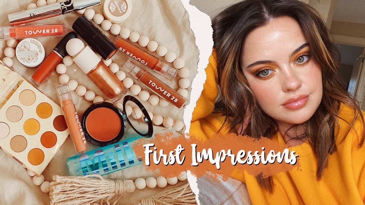 Full Face Of FIRST IMPRESSIONS | Milk Makeup, Tower 28, Rare Beauty… | Julia Adams