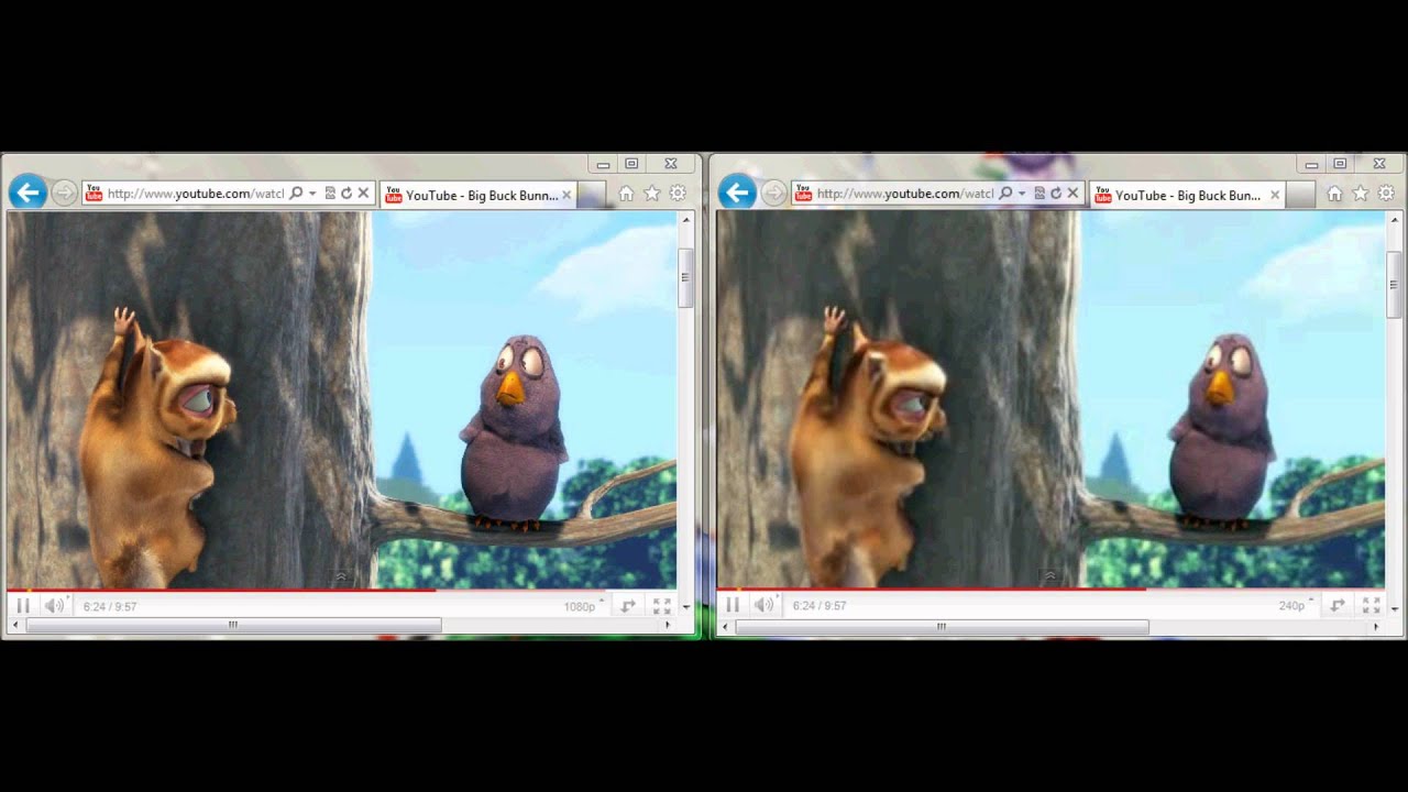 Full HD 1080p vs 240p Comparison