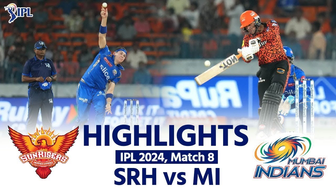 Full Highlights | IPL 8th Match Highlights  - SRH VS MI - IPL 2024