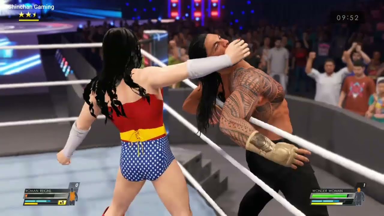Full Match - Roman Reigns Vs. Hoty Rose Marie : Iron Man Match