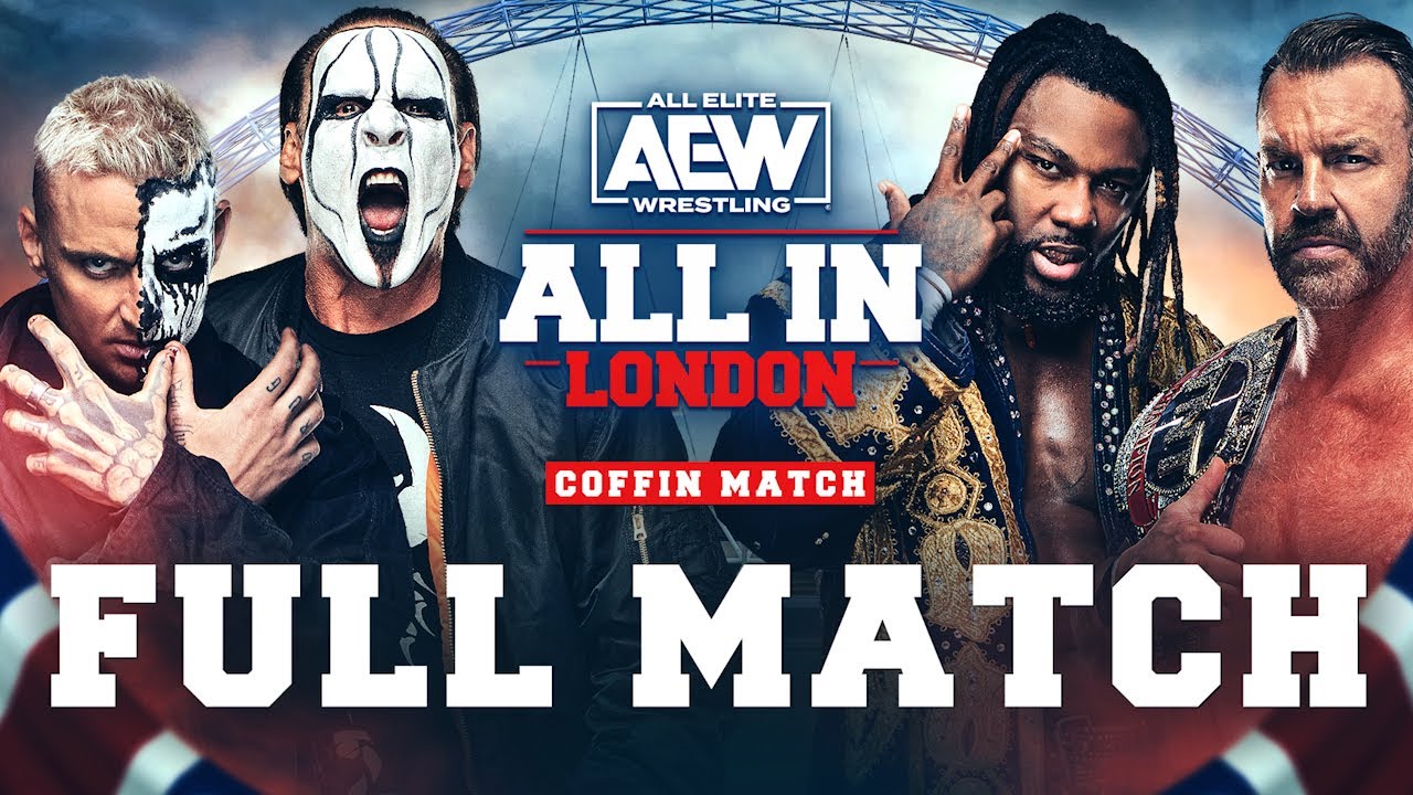 FULL MATCH: Sting & Darby Allin vs Christian Cage & Swerve | AEW All In London 2023 – Coffin Match