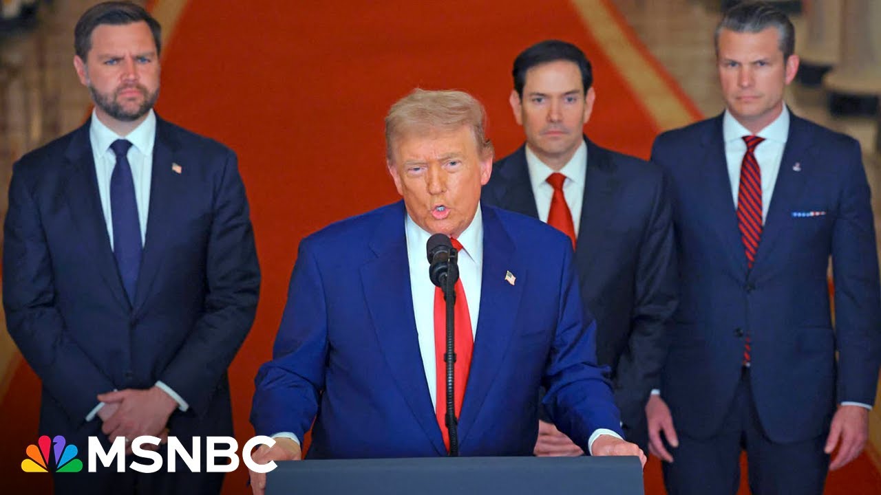 Full Speech: Trump addresses nation after bombing Iran