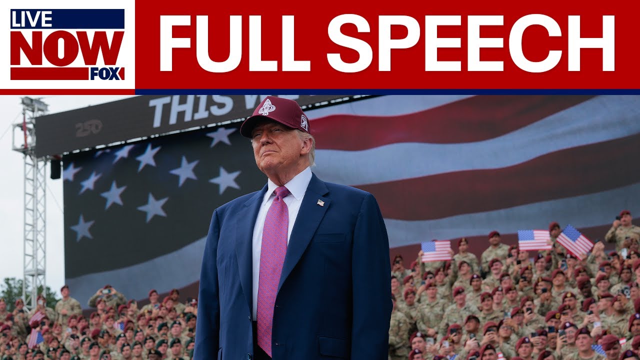 FULL: Trump speaks to troops at Fort Bragg, marks Army's 250th birthday | LiveNOW from FOX
