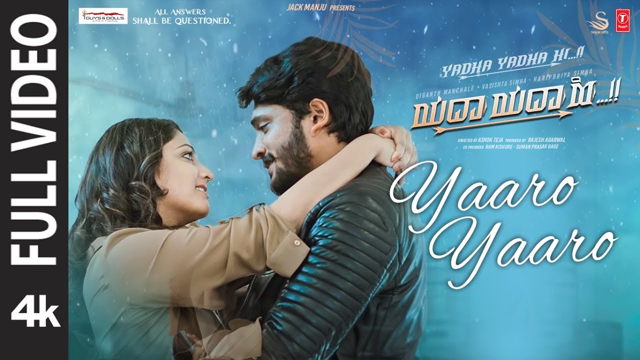 Full Video: Yaaro Yaaro Song | Yadha Yadha Hi Movie | Vasishta Simha,Hariprriya Simha |Sricharan P