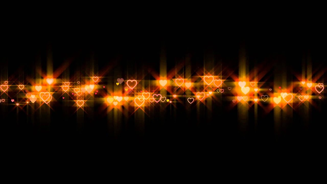 [FullHD] Gold Heart Particles Animation
