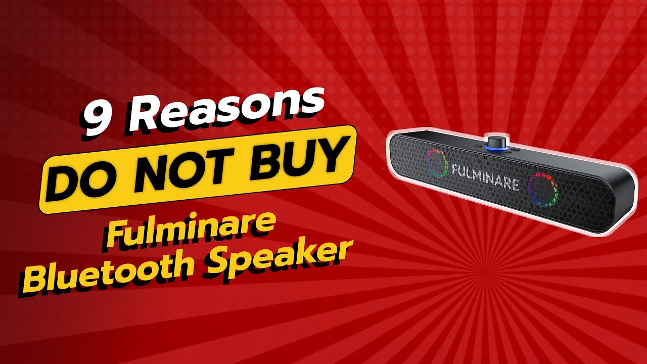 FULMINARE Bluetooth Speaker | 9 Reasons NOT to Buy! 🎶❌