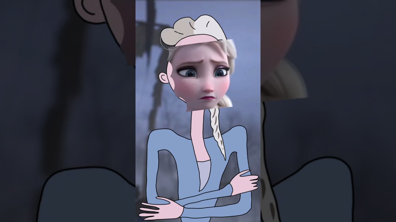 Funny Elsa 🤣😂 #drawingmeme #funny #frozen