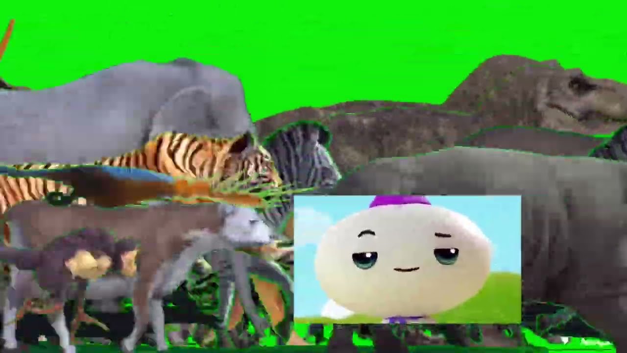 Funny Jumanji Stampede Green Screen