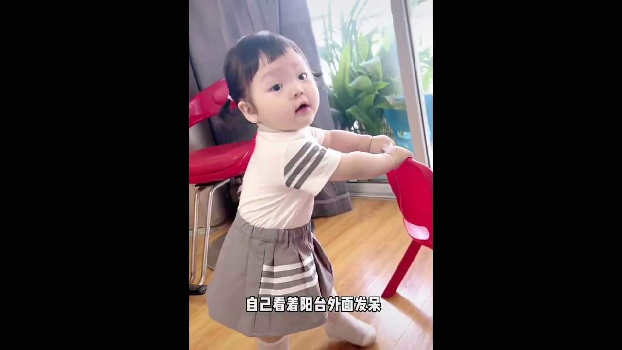 Funny Kid Xixi is Missing her Dad. Cute baby. #eating  #funny  #shorts