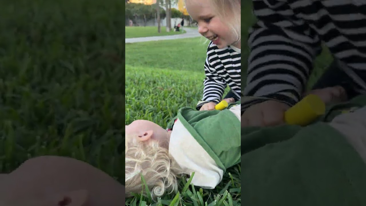 Funny Kids laugh! Naomi tickles David