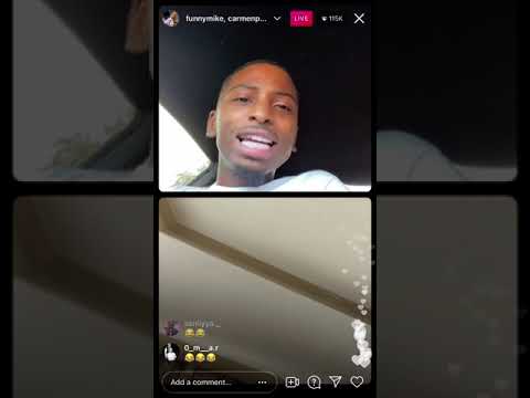 FUNNY MIKE  AND CARMEN PRITCHETT  ON IG LIVE