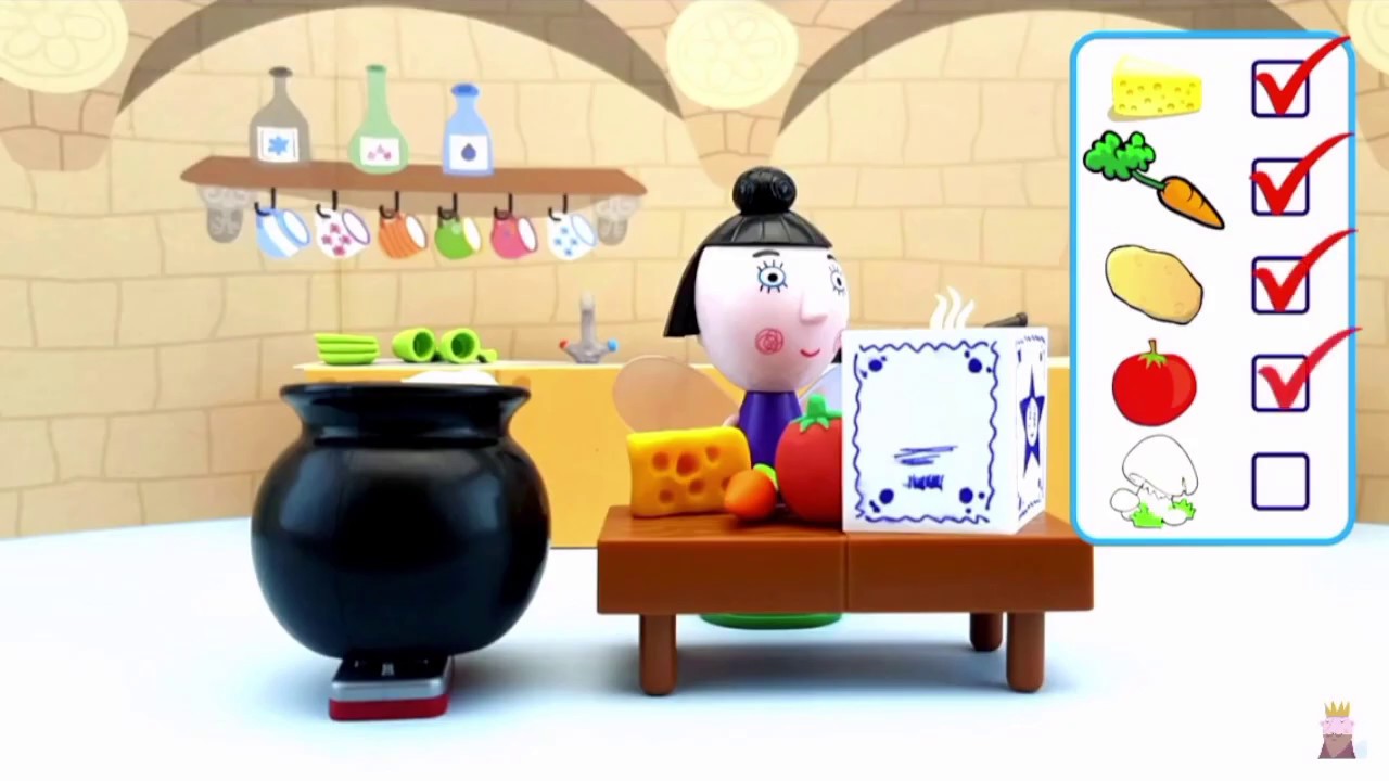 Funny Mushroom Stew Ben And Holly's Little Kingdom Stop Motion Animation 3D Characters Fig