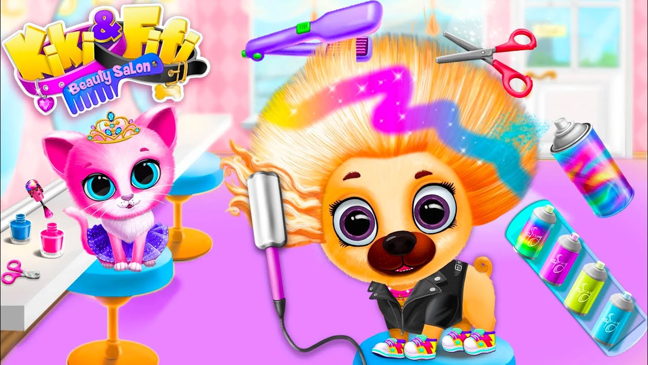 Funny Pet Salon - Hair Salon Game for Pets - Funny Online Hair Cutting Dress up Makeover Games