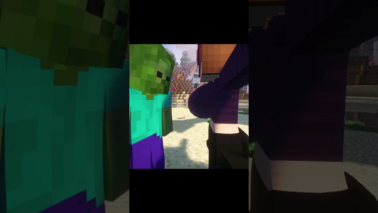 Funny Reaction When A Zombie Uses Jenny Mod 😂 Minecraft 🤮 #minecraft #shorts #gaming