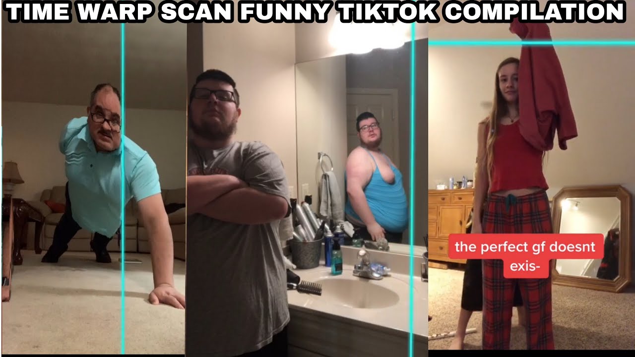 FUNNY TIME WARP BLUE LINE FILTER SCAN TIKTOK MEME COMPILATION