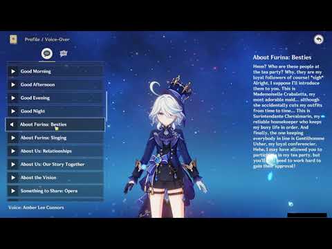 FURINA ALL VOICE LINES (ENGLISH)