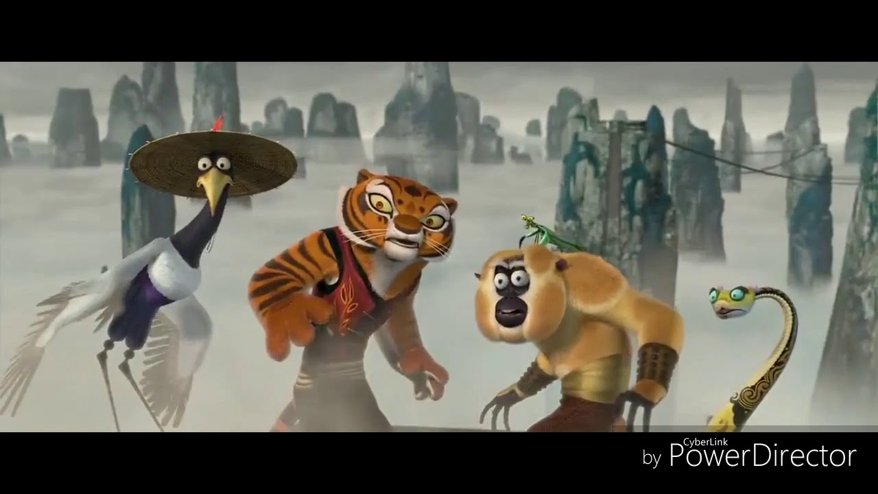 Furious Five vs Tai Lung [KUNG FU PANDA - HD]