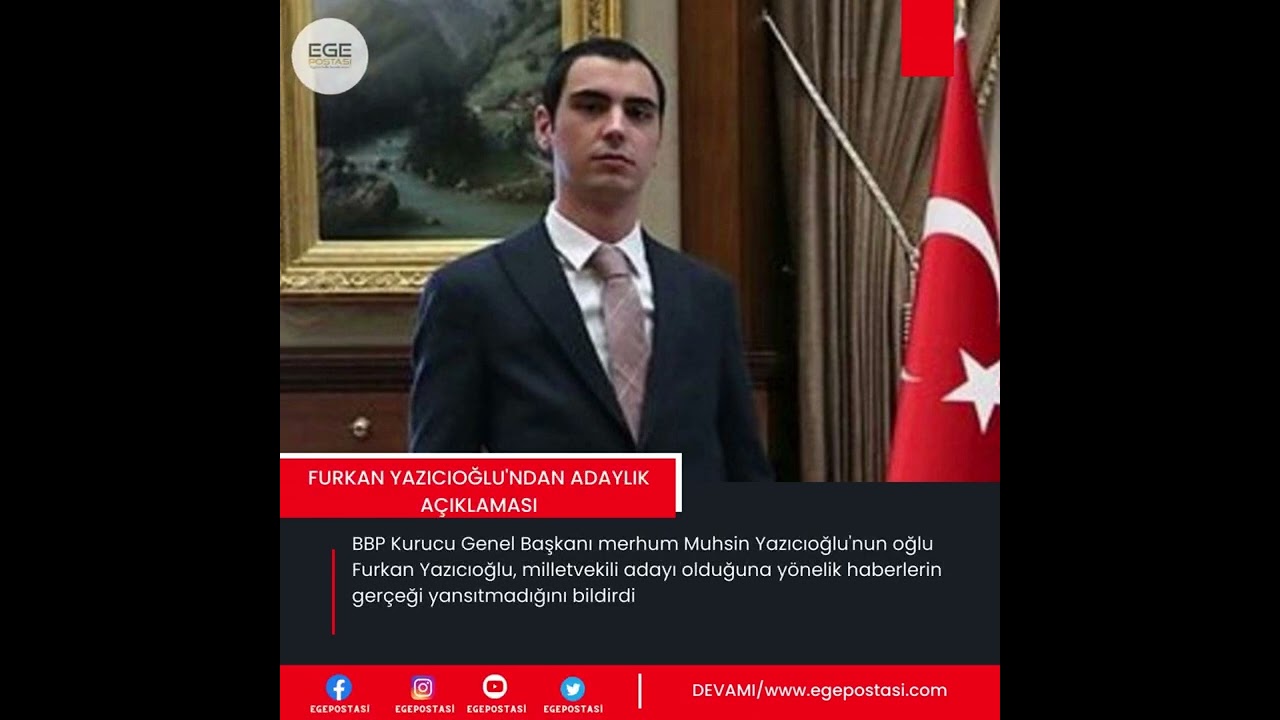 Furkan Yazıcıoğlu'ndan adaylık açıklaması #muhsinyazıcıoğlu #furkanyazıcıoğlu #seçim #milletvekili